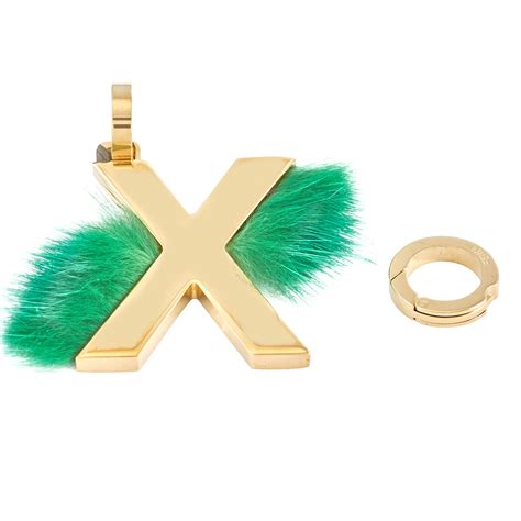 Fendi Ladies Gold ABClick X Pendant Charm 